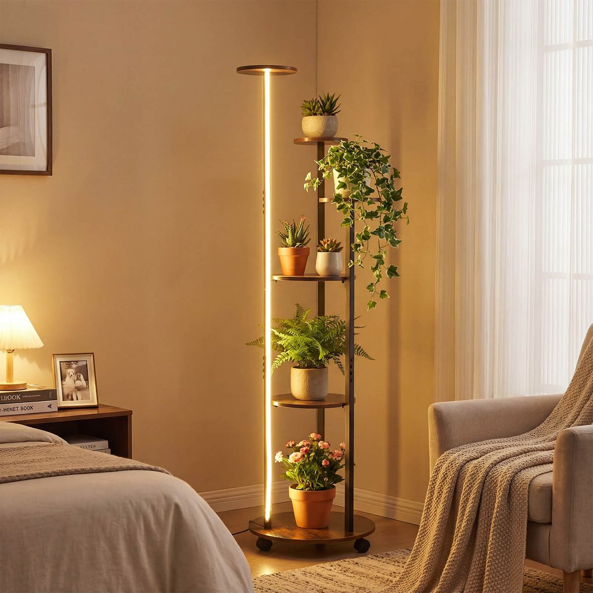 6-tier Plant Stand with RGB Grow Light product image