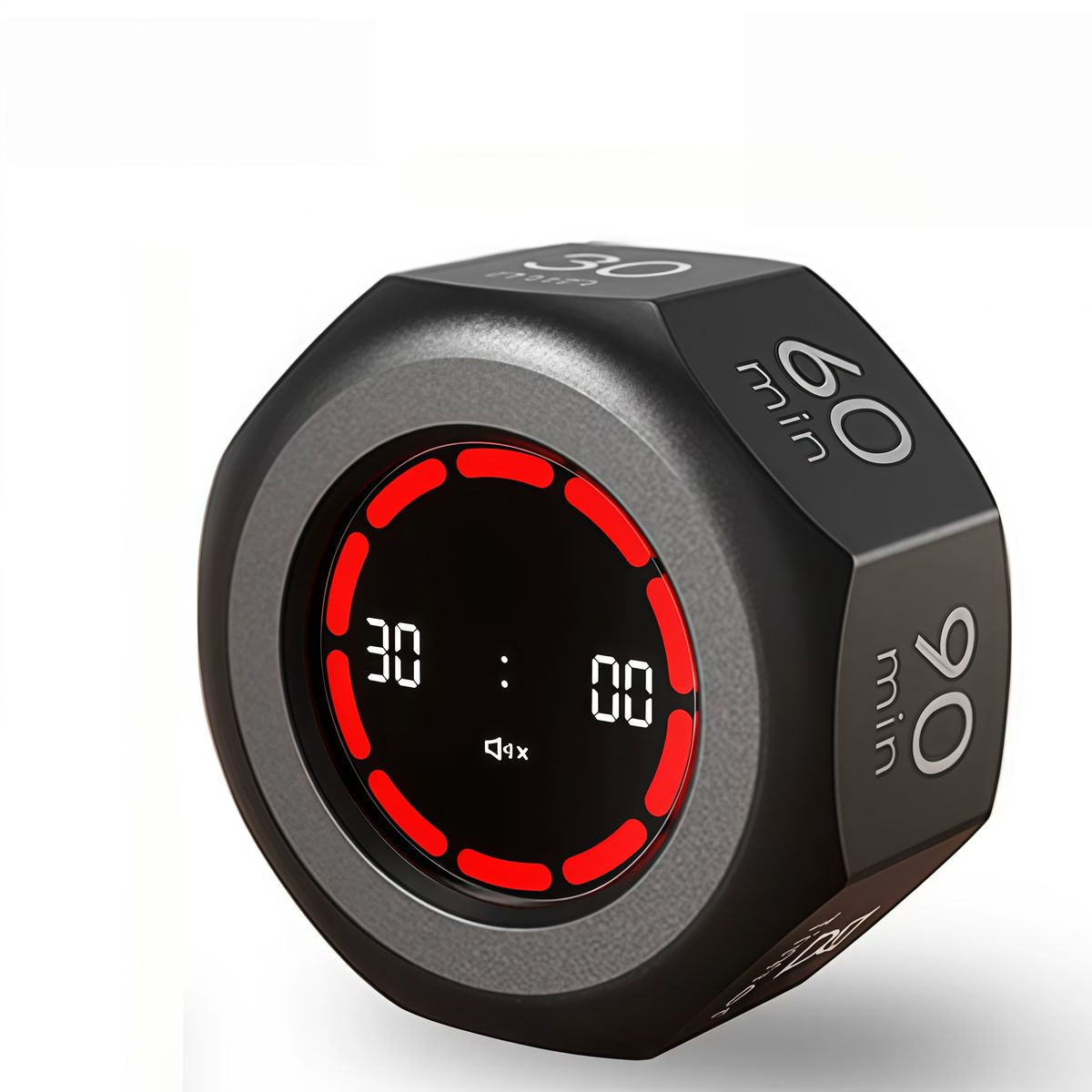 Visual Flip Timer Gravity Sensor Countdown Timer For Study Learning Kitchen Fitness Pomodoro Time Management Tool Color Black product image