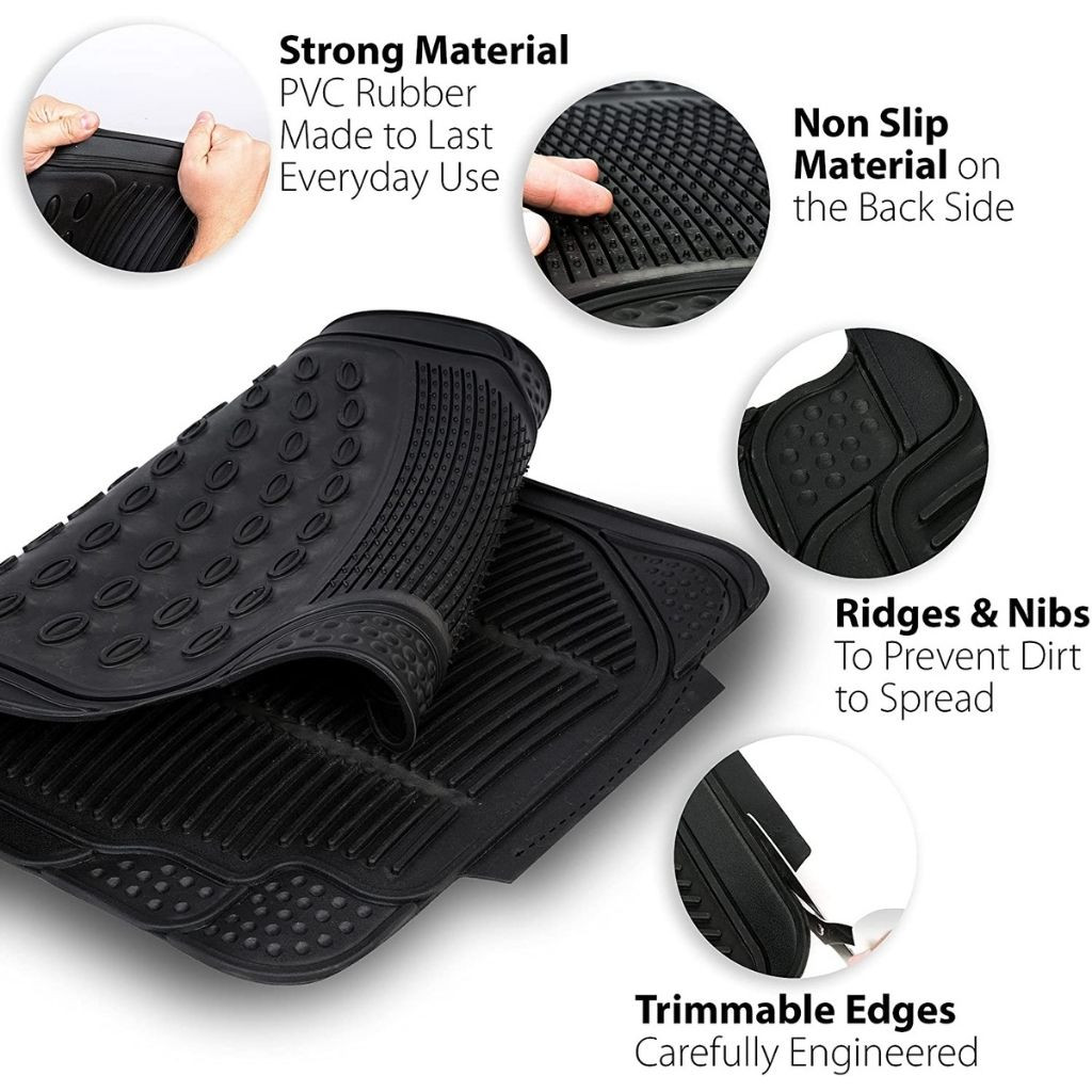 Zone Tech® All-weather Rubber Universal Fit Floor Mats product image