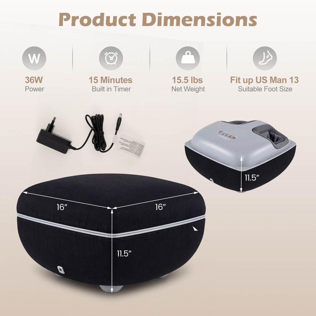 Heated Shiatsu Foot Massager  product image