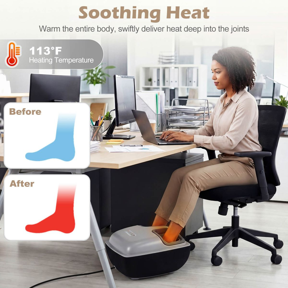 Heated Shiatsu Foot Massager  product image