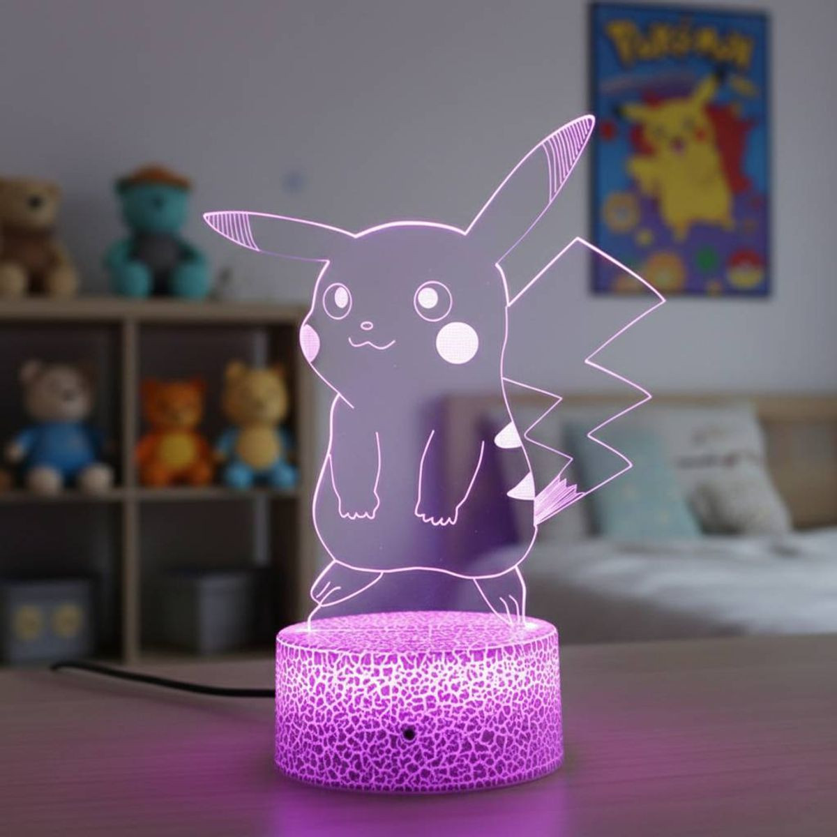 Adorable Pika 3D Illusion LED Lamp product image