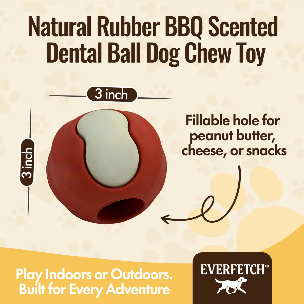 Everfetch Natural Rubber Scented Classic Dog Toys product image