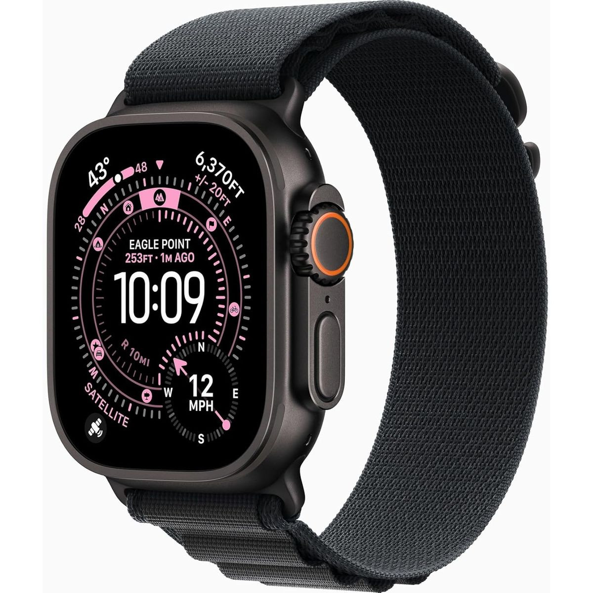 Apple Watch Ultra 3 (2025), GPS+LTE- 49MM Black Titanium Case product image