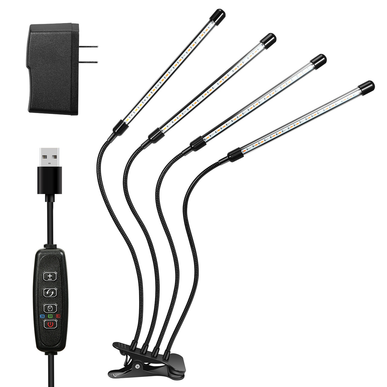 4-Head LED Grow Light with Stand product image