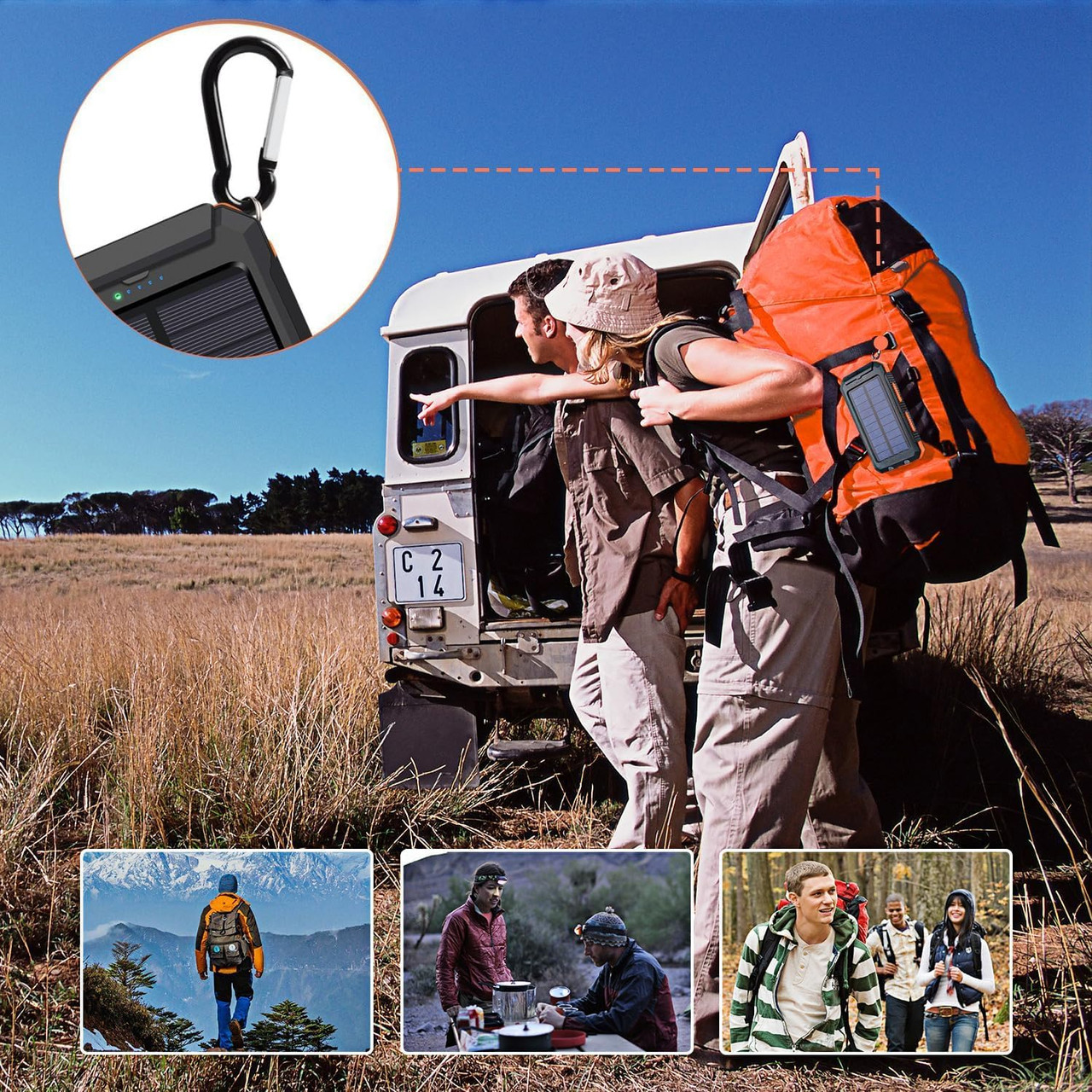 38800mAh Portable Type-C Solar Power Bank product image