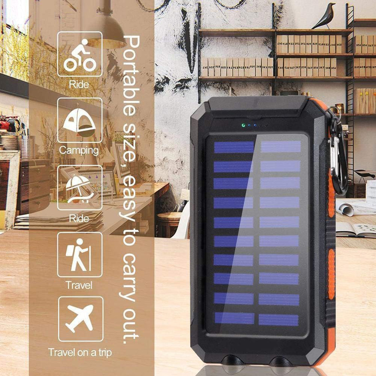 38800mAh Portable Type-C Solar Power Bank product image