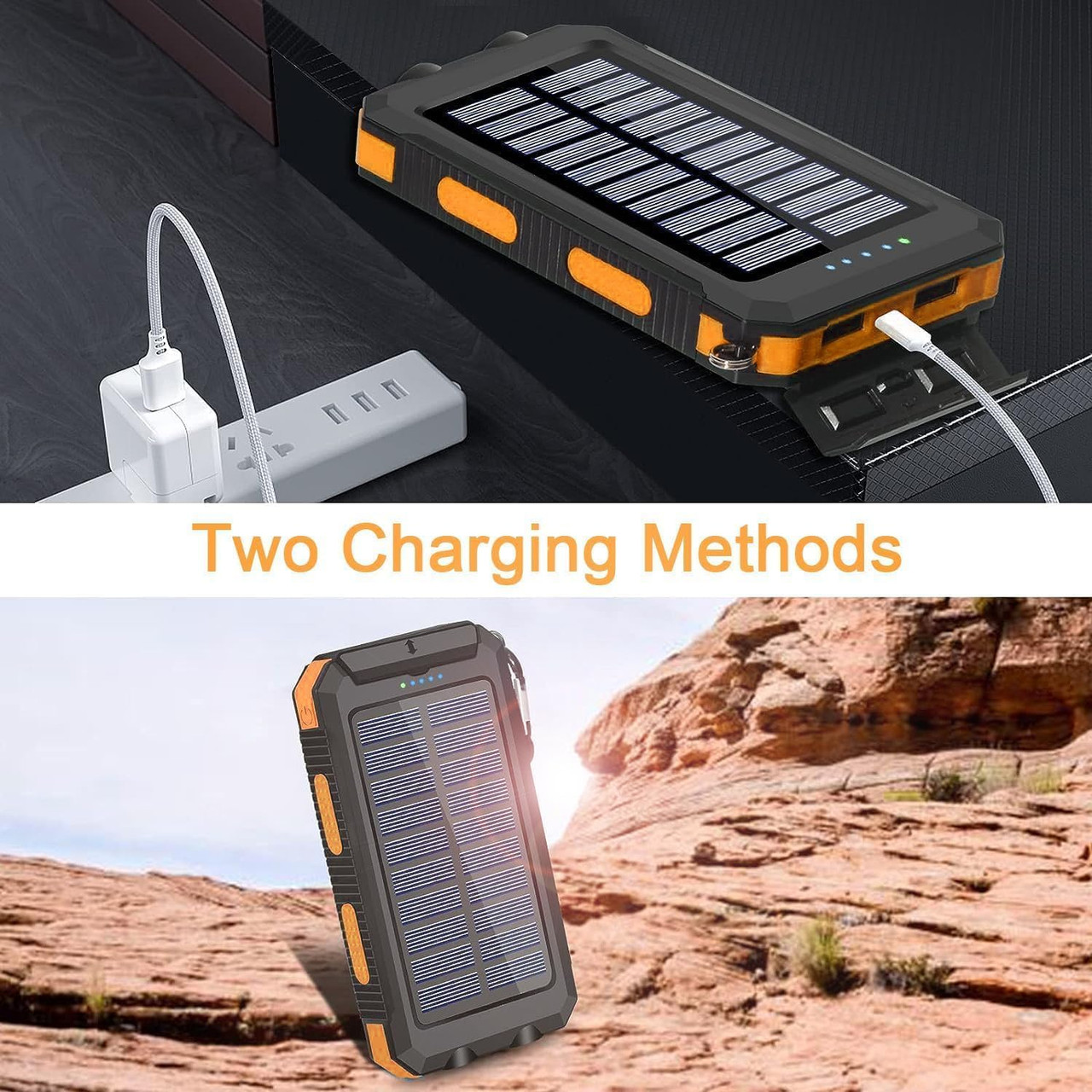 38800mAh Portable Type-C Solar Power Bank product image