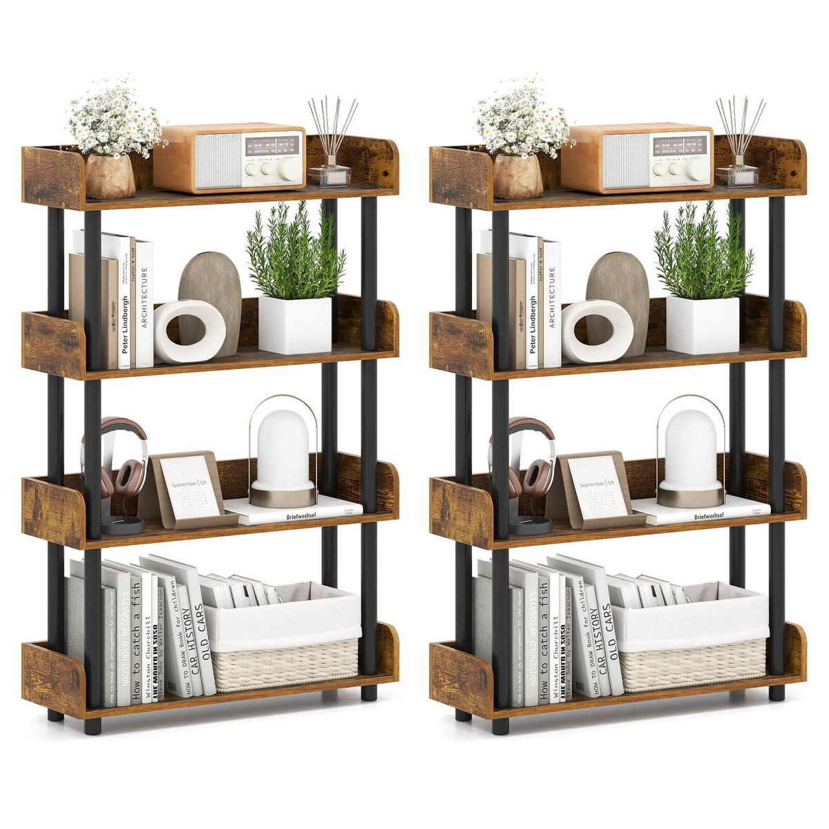 4-Tier Bookshelf with Anti-Tipping Kit  product image