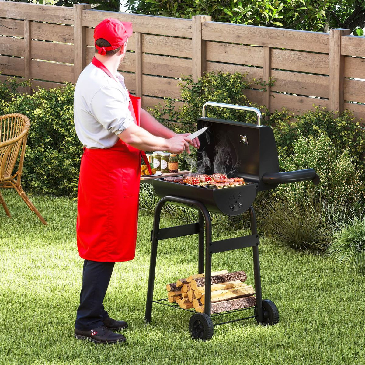 Barrel Charcoal Grill with Adjustable Air Vents  product image