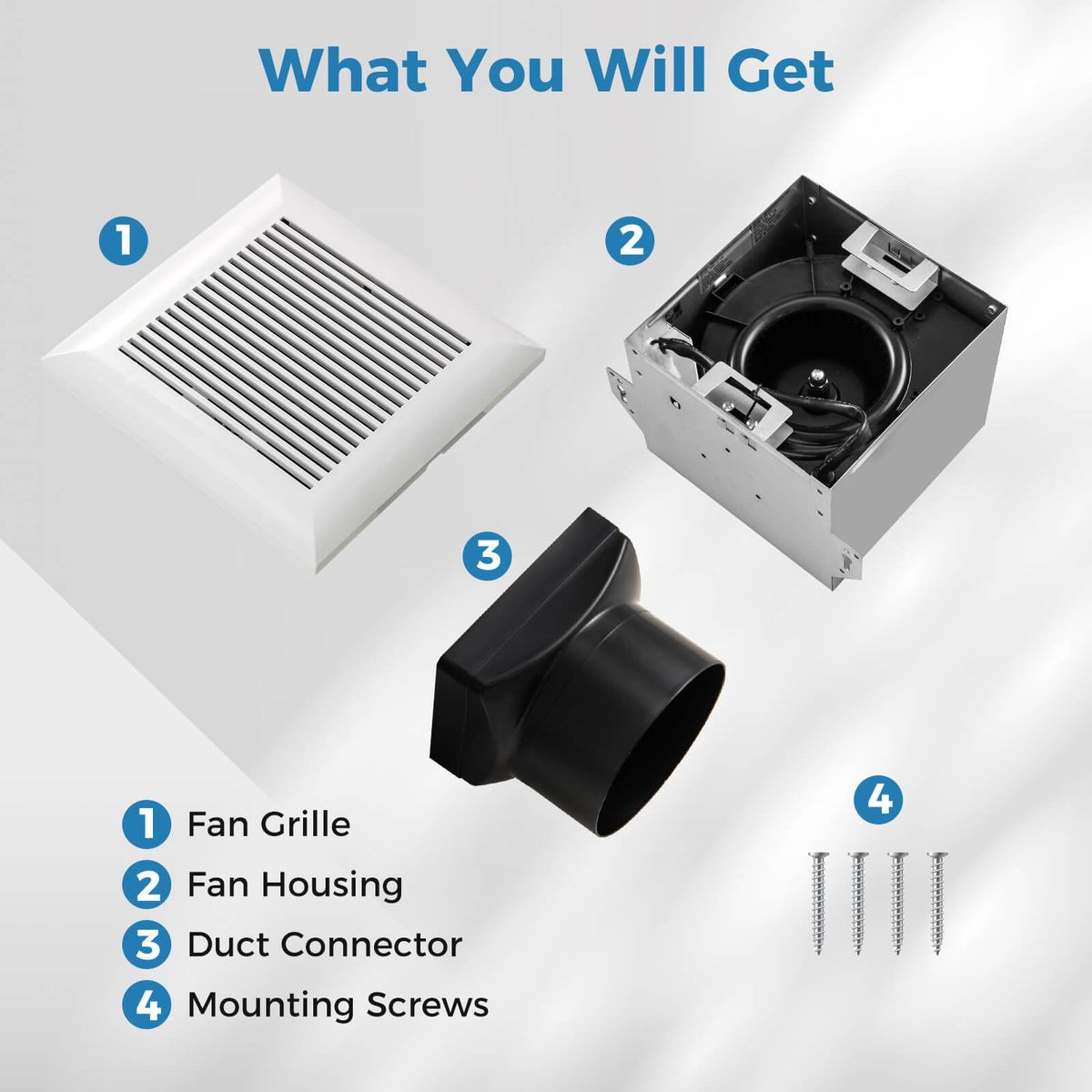 80 CFM Ceiling Mount Bathroom Exhaust Fan product image