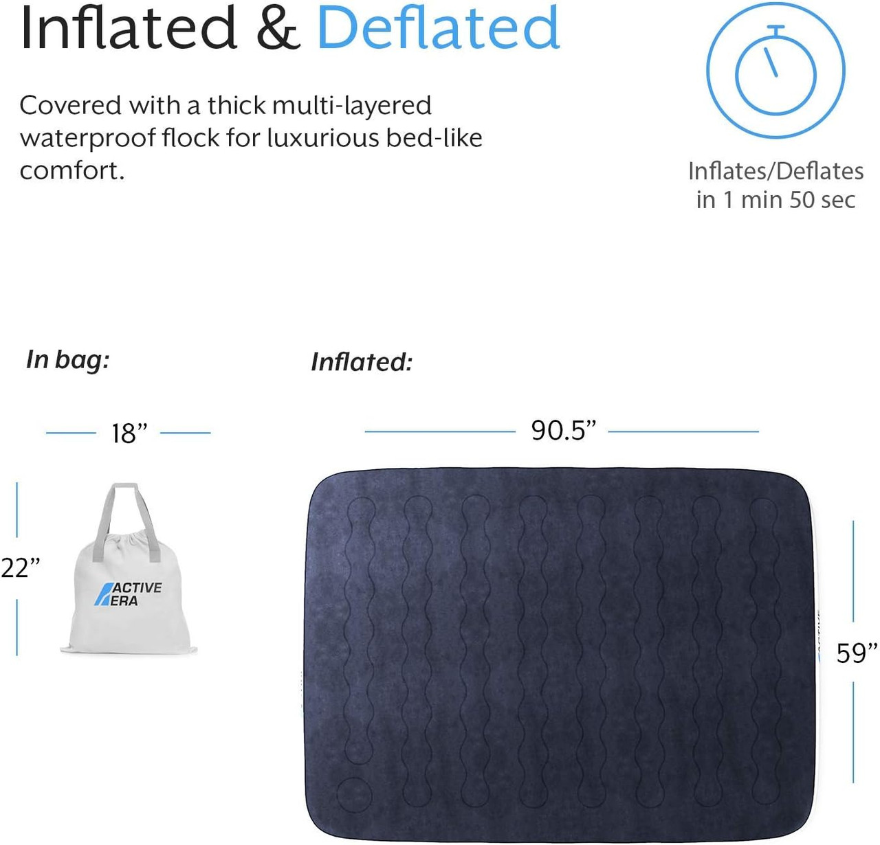 Luxury Camping Air Mattress with Built in Pump (Queen) product image