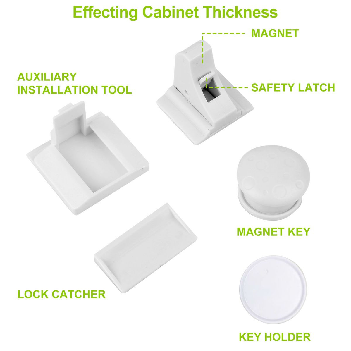 Magnetic Child Safety Cabinet & Drawer Lock (4‑Pack) product image