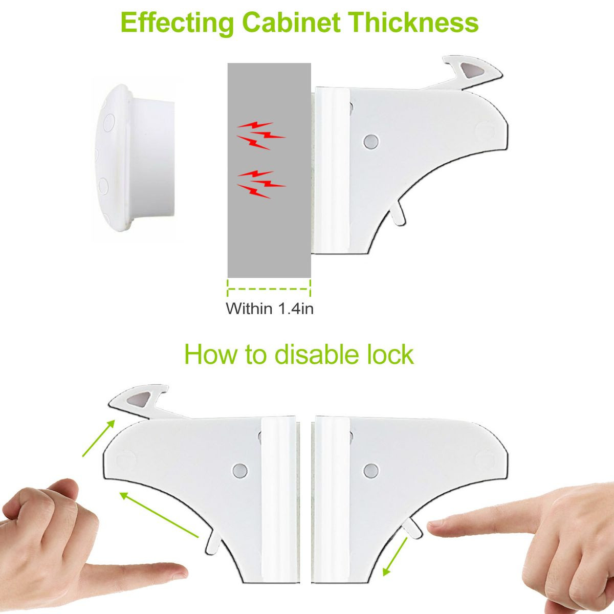 Magnetic Child Safety Cabinet & Drawer Lock (4‑Pack) product image