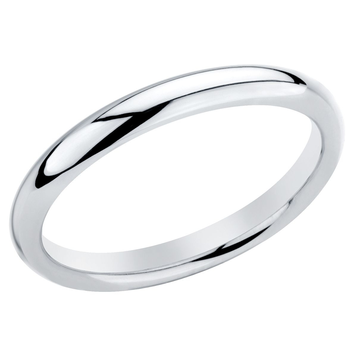 Women's Wedding Band Ring in Sterling Silver (2mm) product image