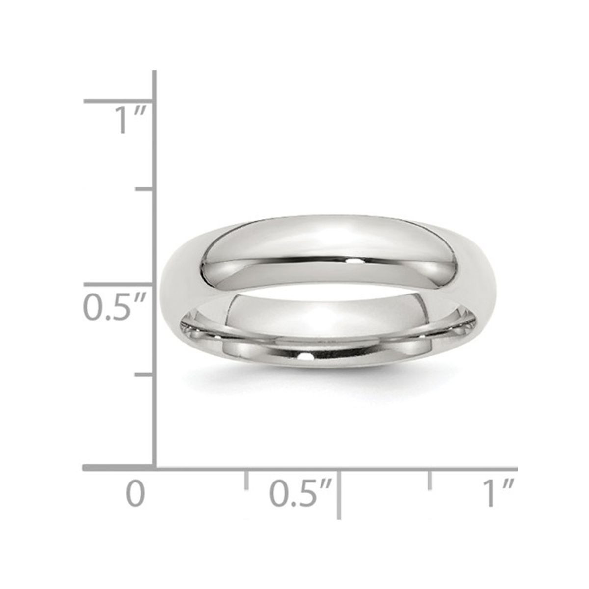 Ladies Comfort Fit Wedding Band Ring (5mm) product image