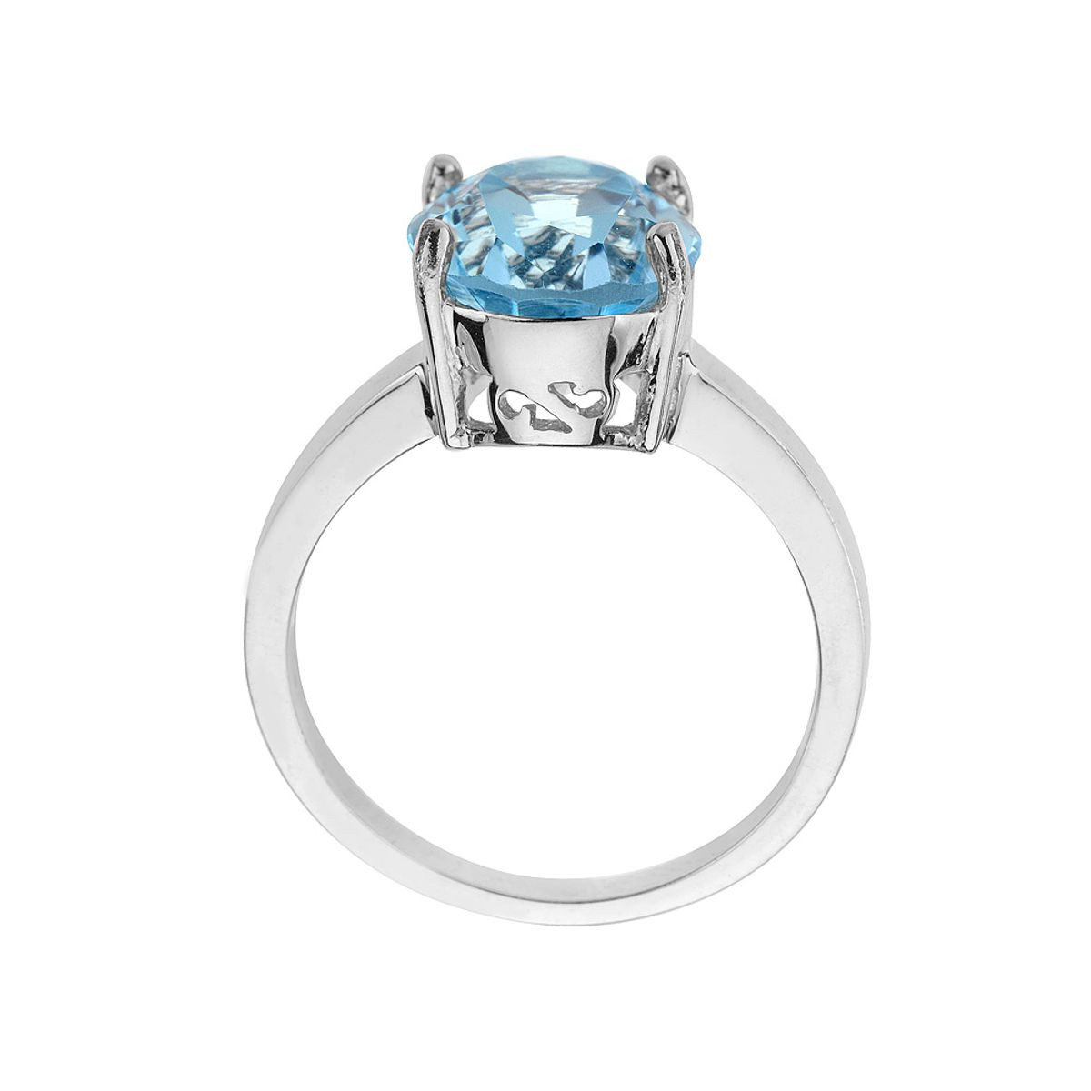 3.50 Carat (ctw) Blue Topaz Ring in Sterling Silver product image