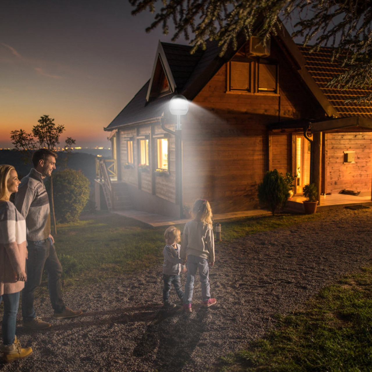 Ultra-Bright 144-LED Outdoor Wall Light product image
