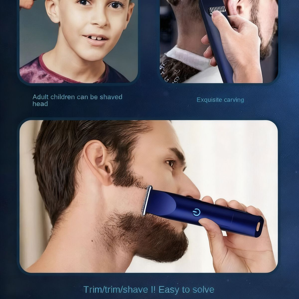 Men Pro Electric Hair Clippers Beard Trimmer product image