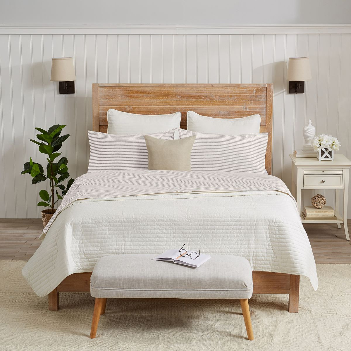 Striped Microfiber Sheet Set product image