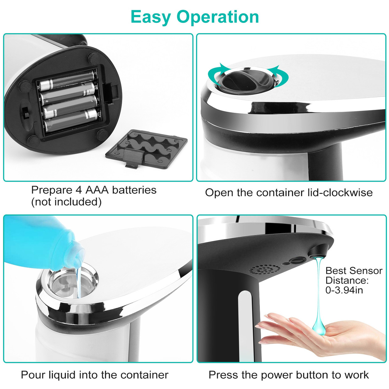 Automatic Soap Dispenser with Anti-Slip Base product image