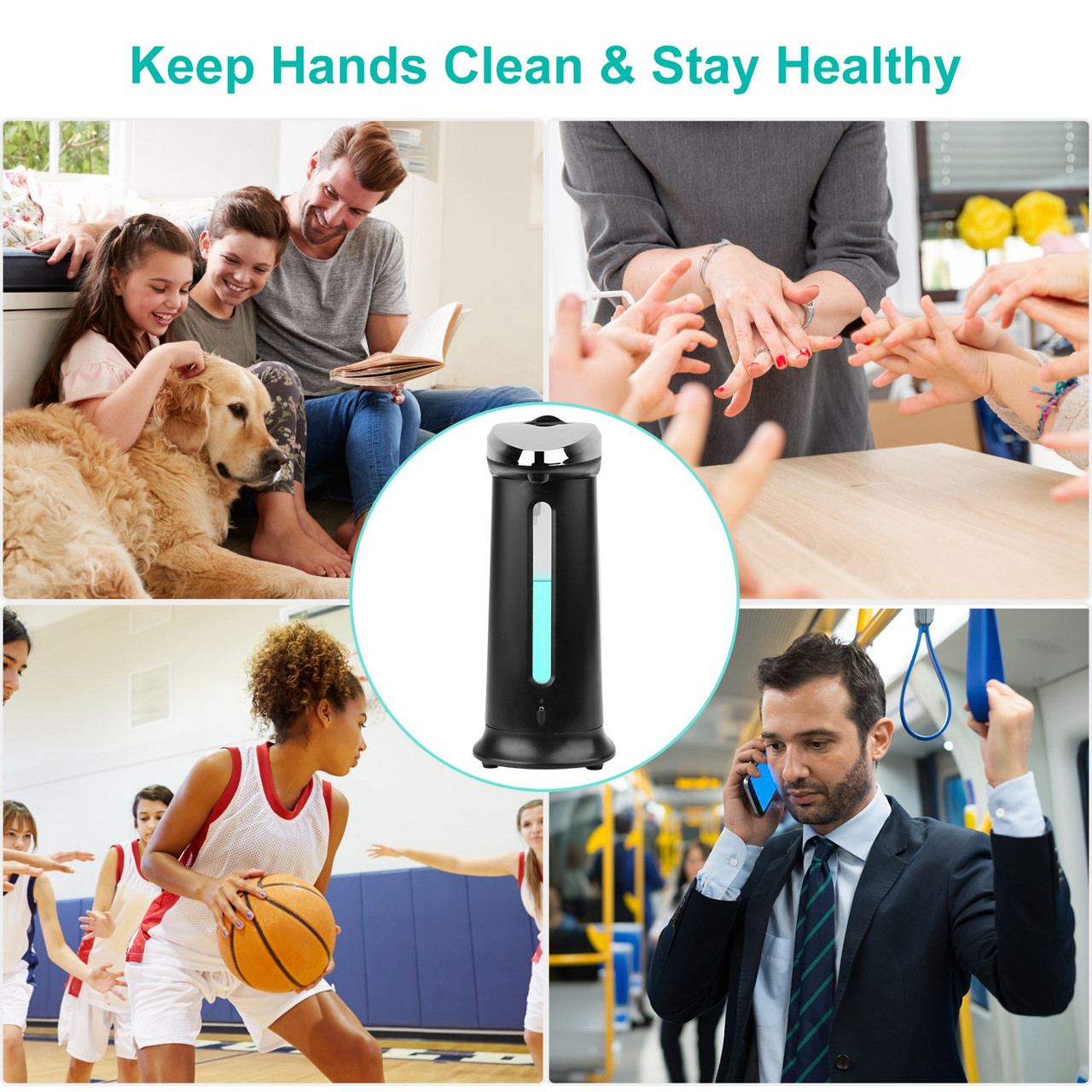 Automatic Soap Dispenser with Anti-Slip Base product image