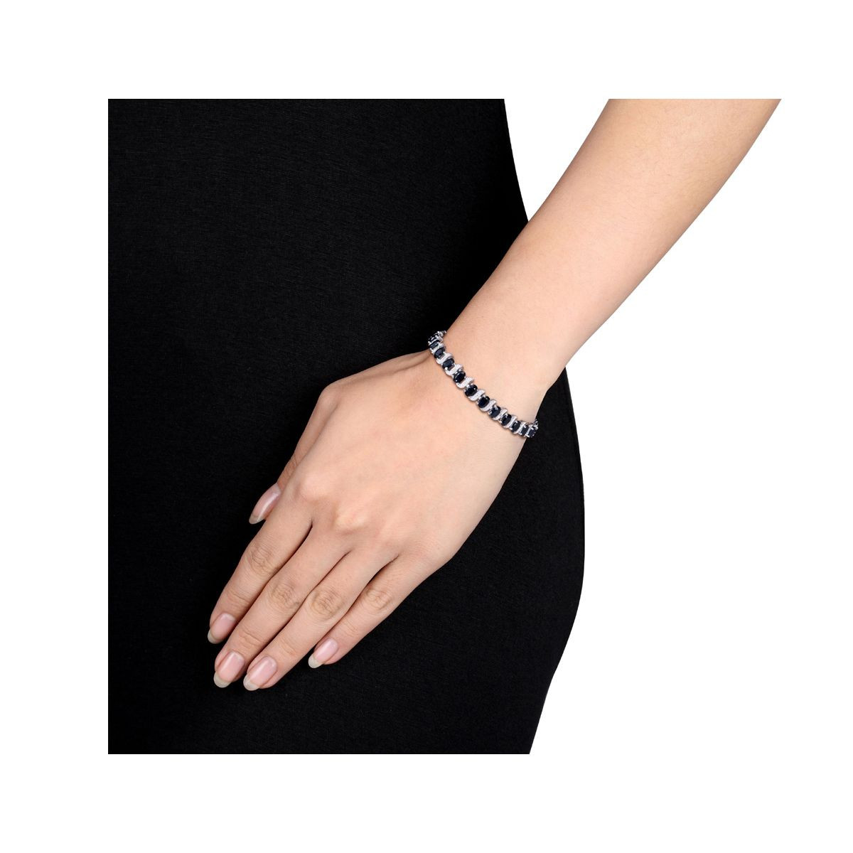 14.75 Carat (ctw) Black Sapphire Bracelet product image