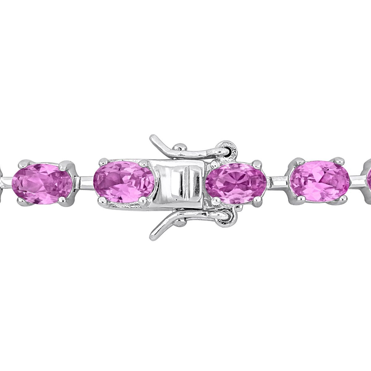 13.34 Carat (ctw) Lab-Created Pink Sapphire Bracelet product image