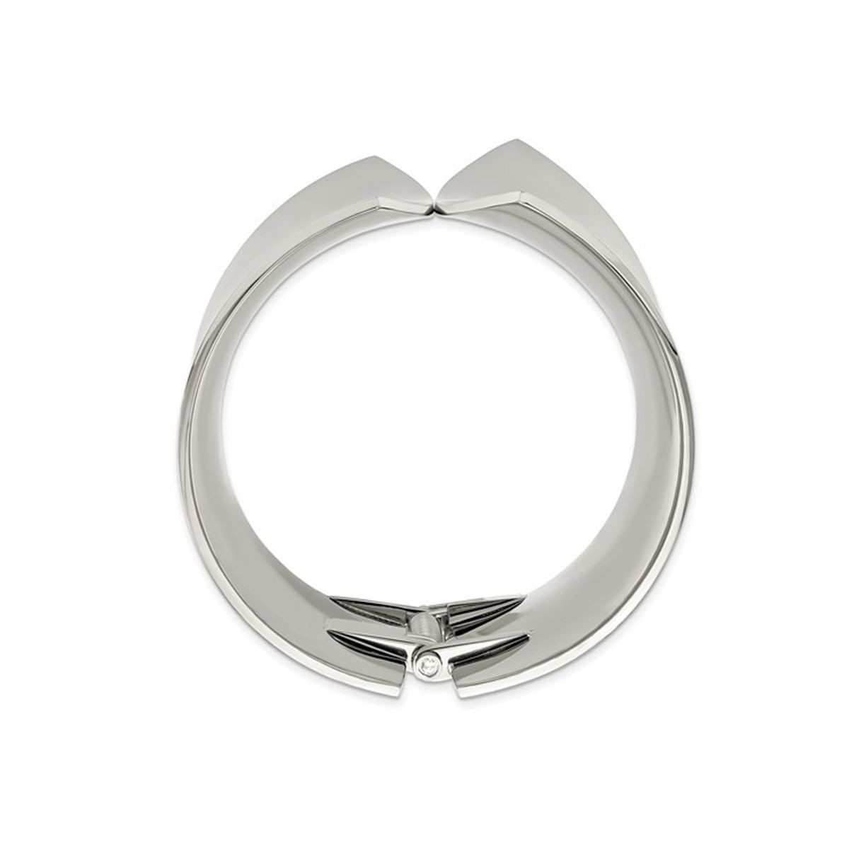 Stainless Steel Polished Hinged Bangle Bracelet product image