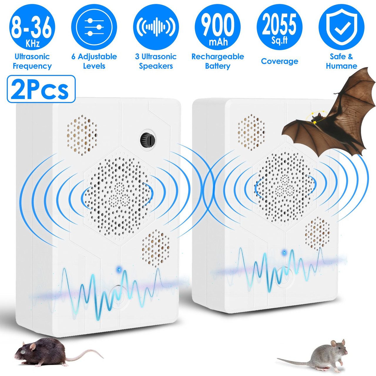 Ultrasonic Pest Repellent (2-Pack) product image