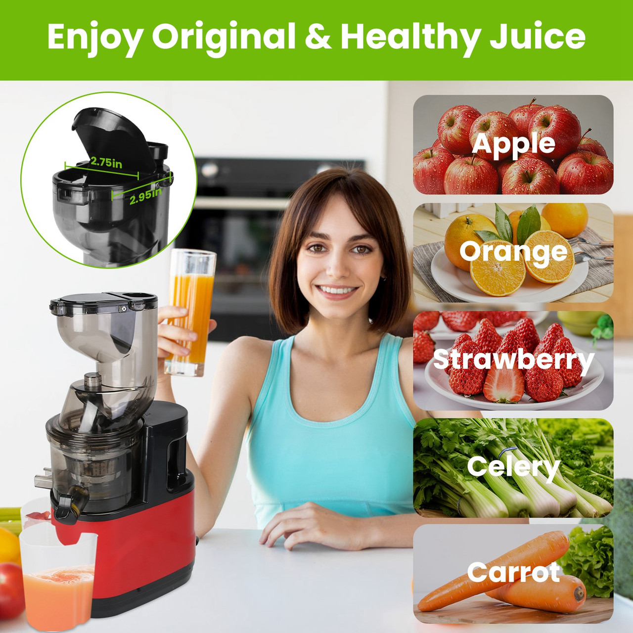 Electric Cold Press Juicer Machine product image