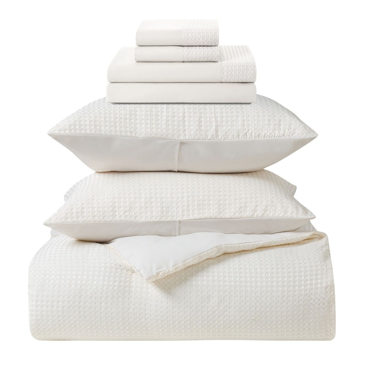 Kathy Ireland Waffle Textured Comforter Set (7 Pieces) product image