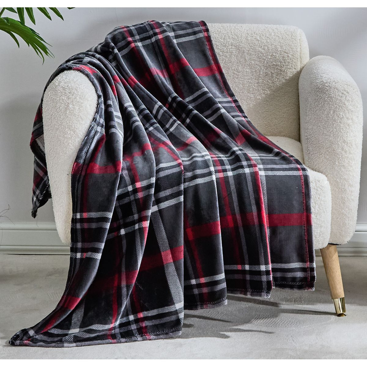Plaid Printed Throw product image