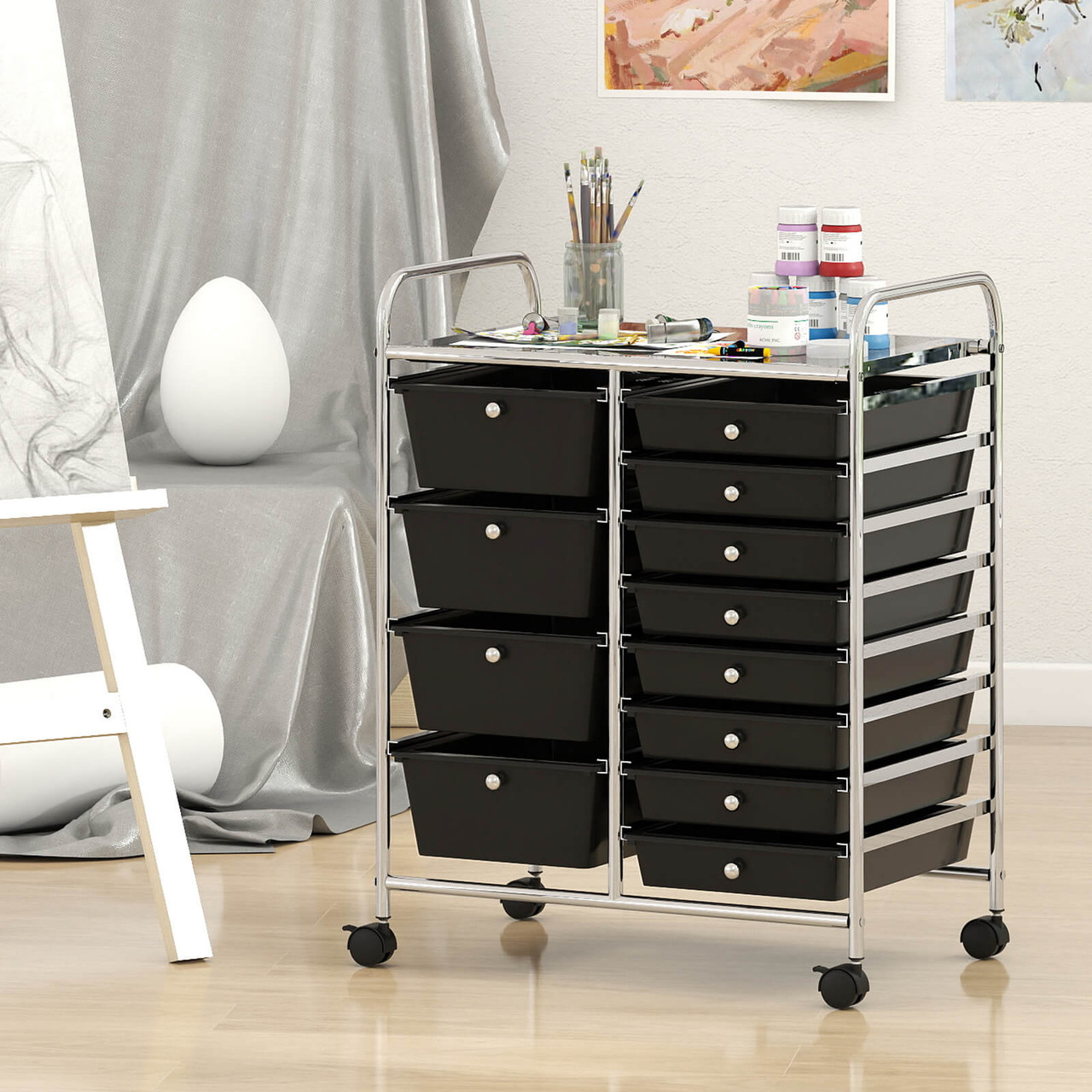 12-Drawer Rolling Storage Cart product image