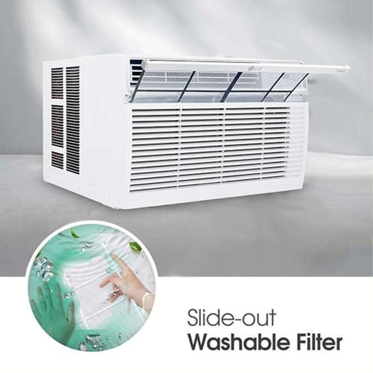 LG 10,000 BTU 115V  Electronic Window Air Conditioner and Remote product image