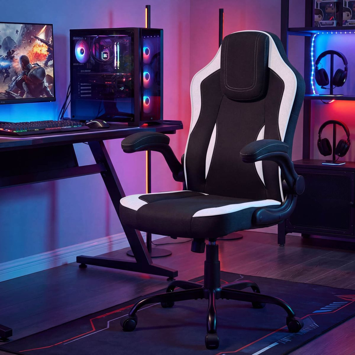 Office Chair with 90° Flip-Up Armrests and Adjustable Height product image