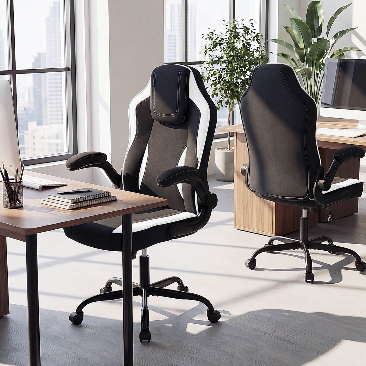 Office Chair with 90° Flip-Up Armrests and Adjustable Height product image
