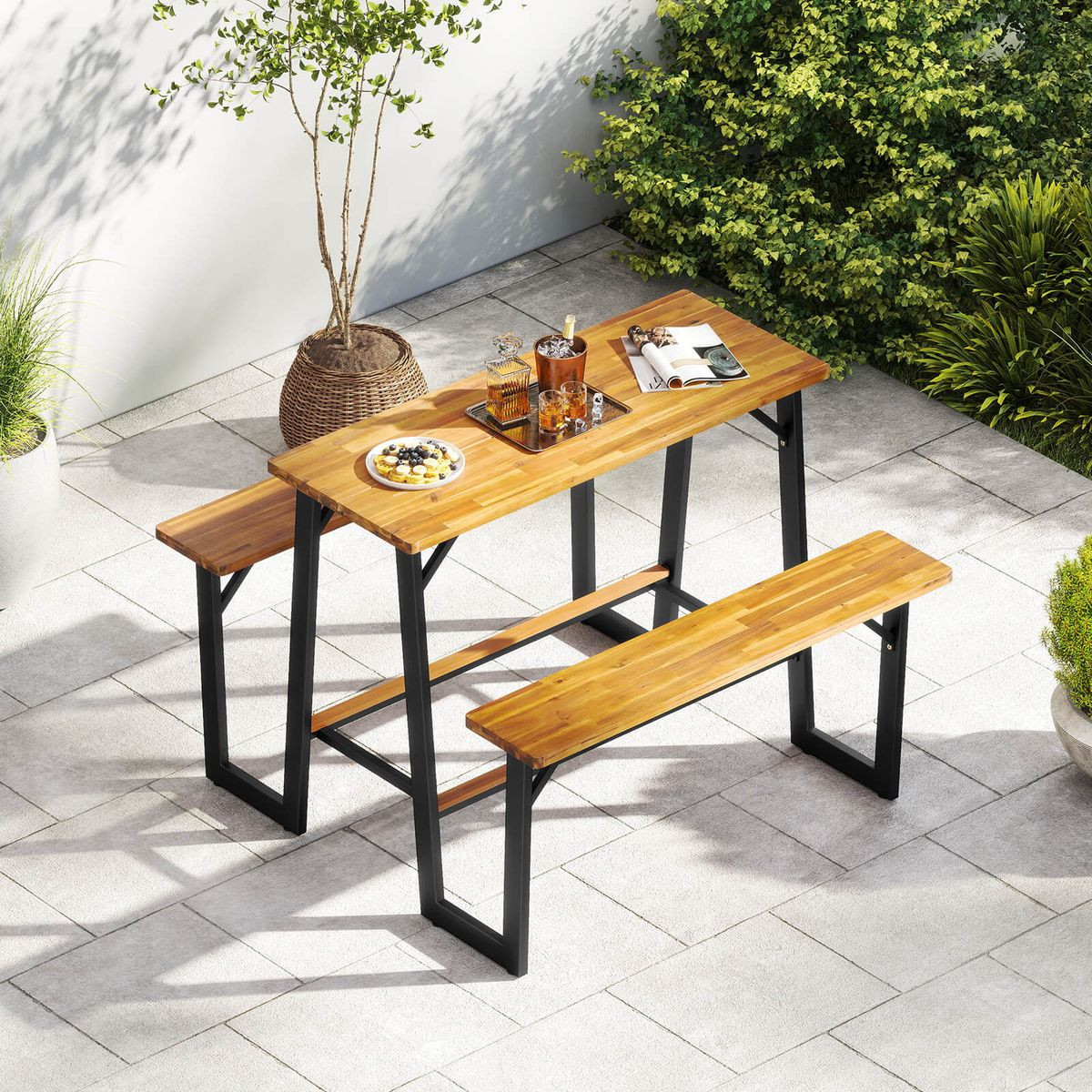 Patio Picnic Table and Bench Set product image