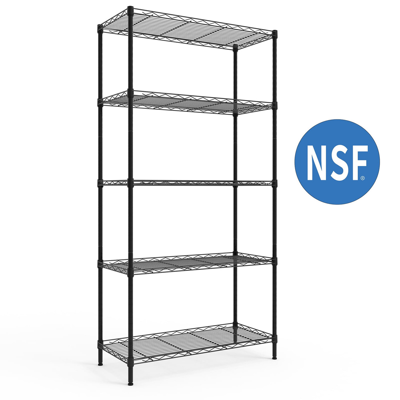 5-Tier Wire Shelving Unit  product image