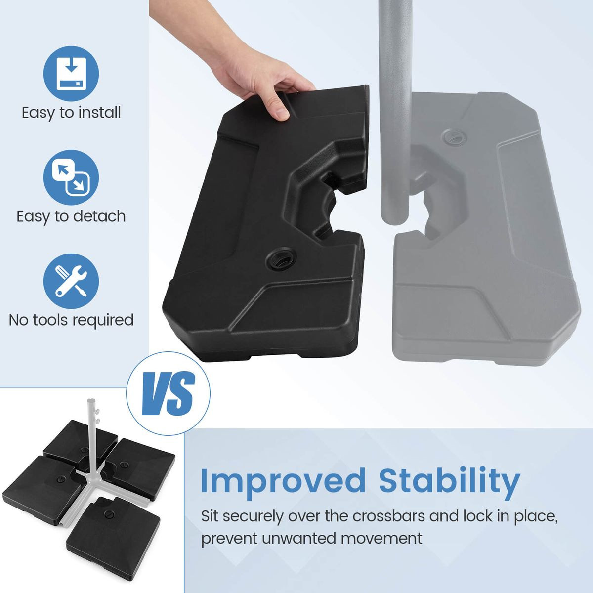 Patio Umbrella Base with Handles product image