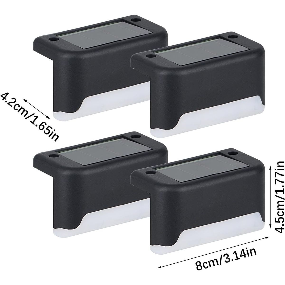 Waterproof LED Solar Deck Stair Lights (4-Pack) product image