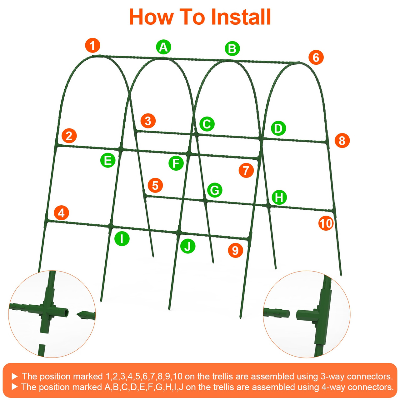 Garden Arch Trellis for Raised Garden Beds product image