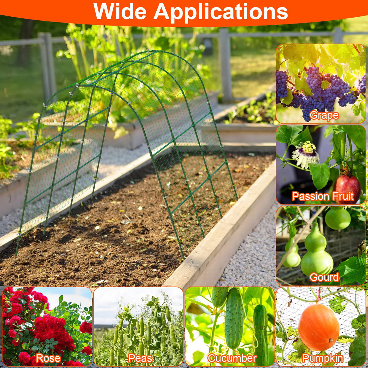 Garden Arch Trellis for Raised Garden Beds product image