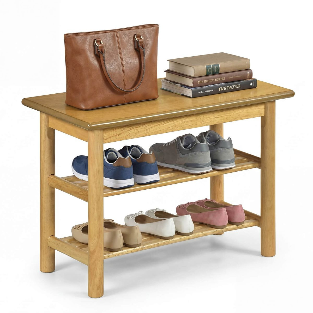 3-Tier Freestanding Shoe Rack Bench product image