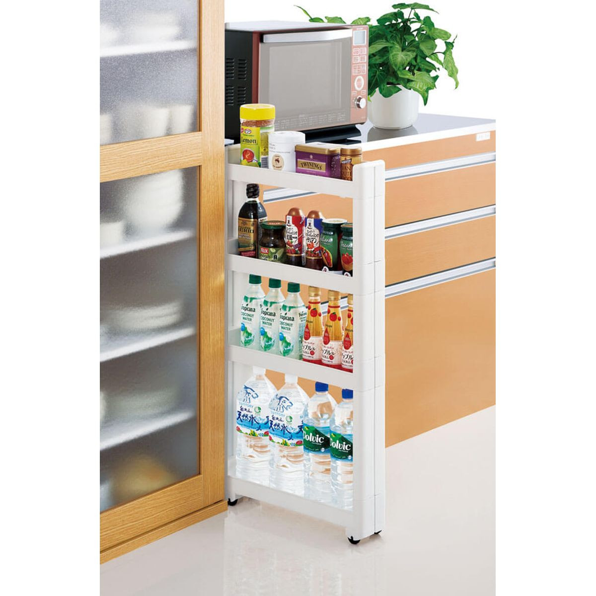 Rolling Utility Cart with Detachable Trays product image