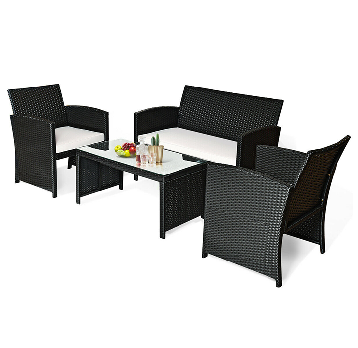 Rattan Outdoor 4-Piece Patio Furniture Set product image