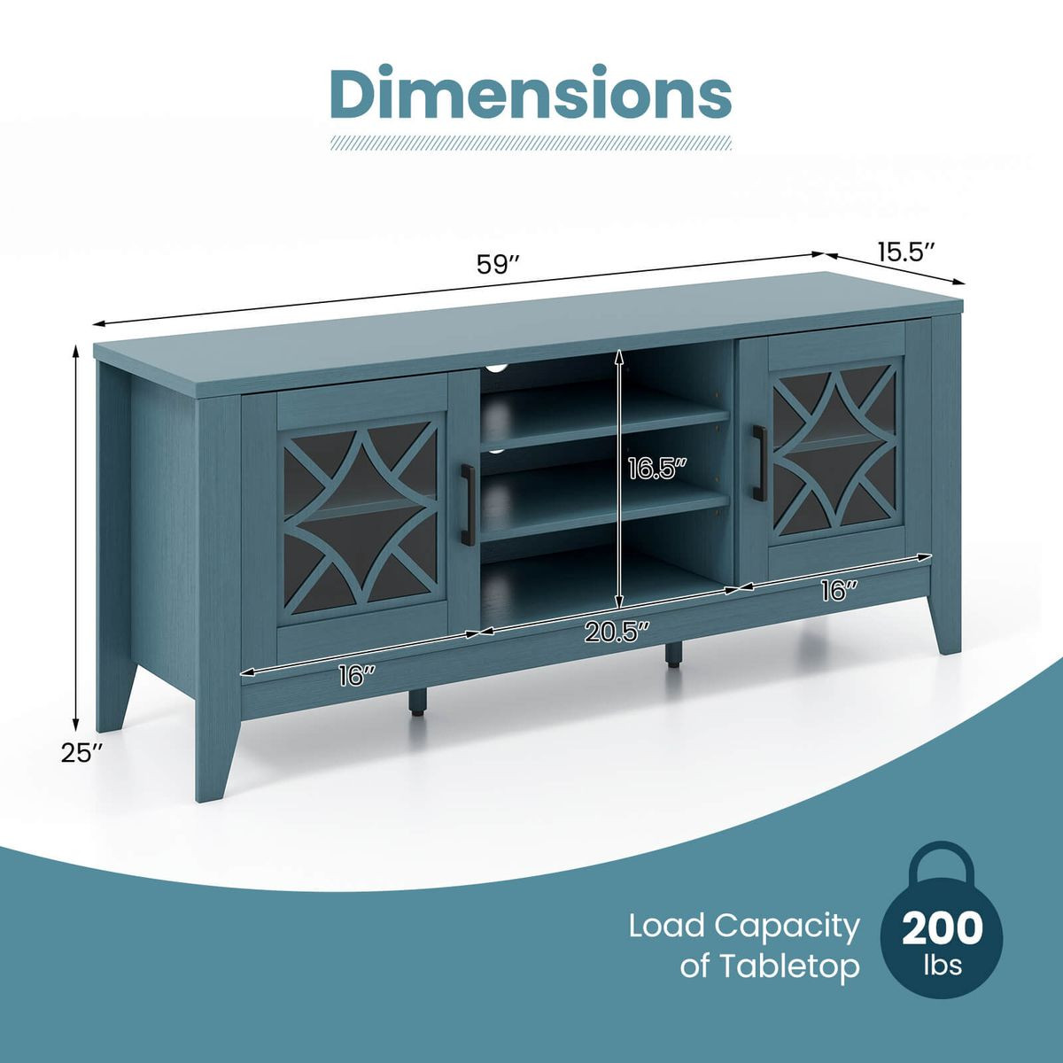 3-Tier TV Stand for TVs up to 65"  product image