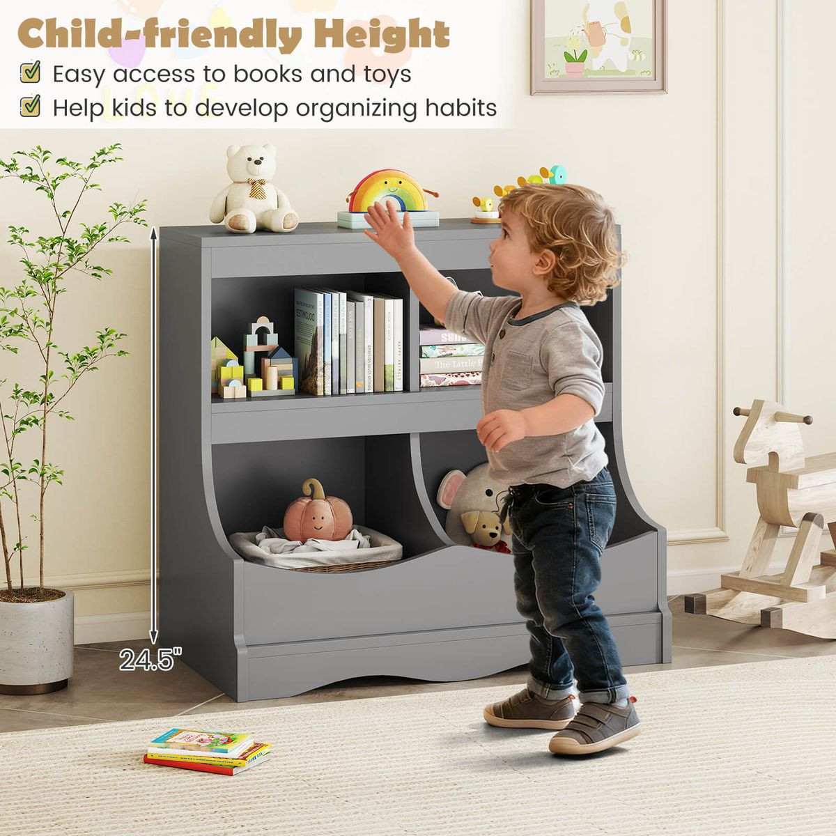 Kids Toy Storage Organizer for Toys and Books product image