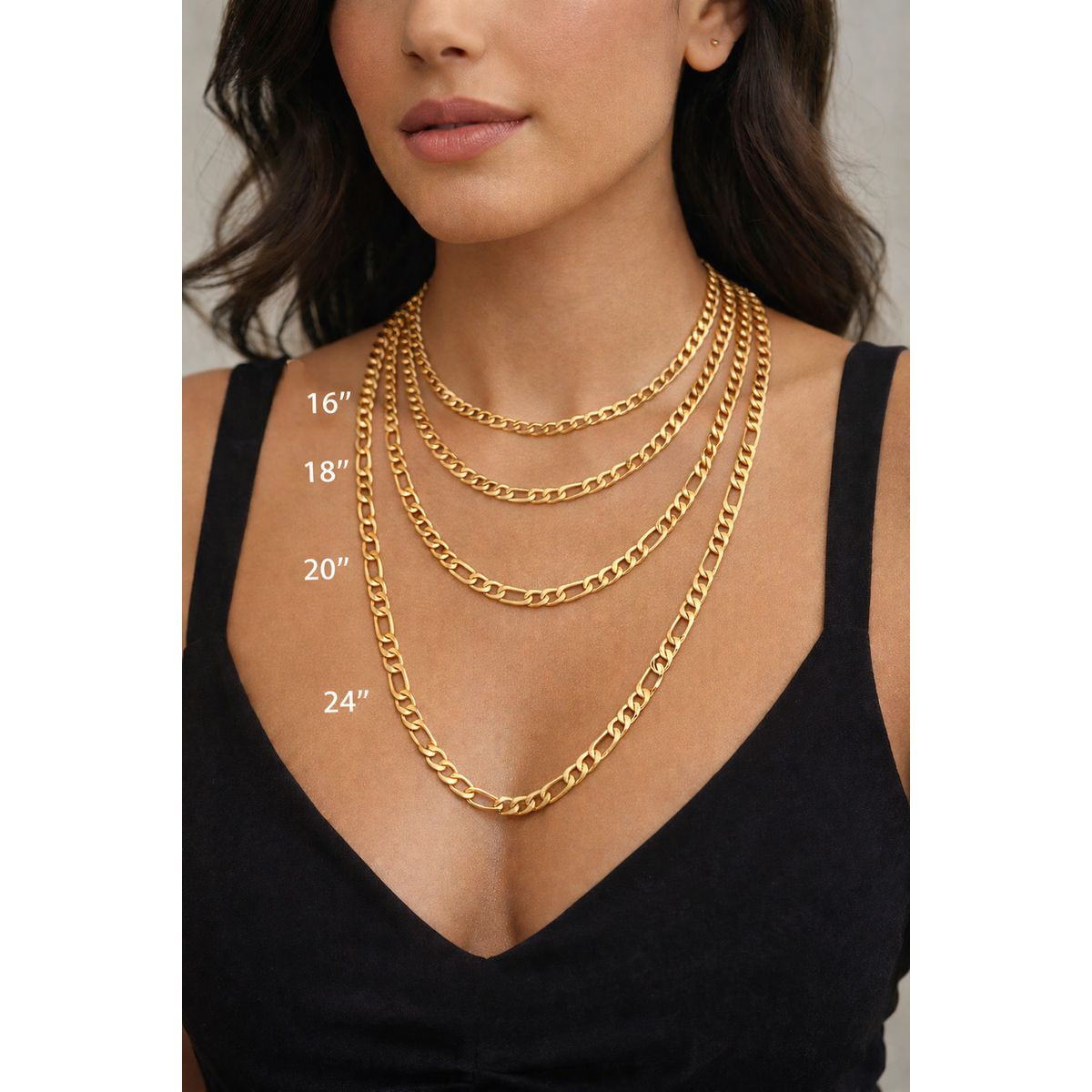 Unisex Classic Figaro Chain Necklace  product image