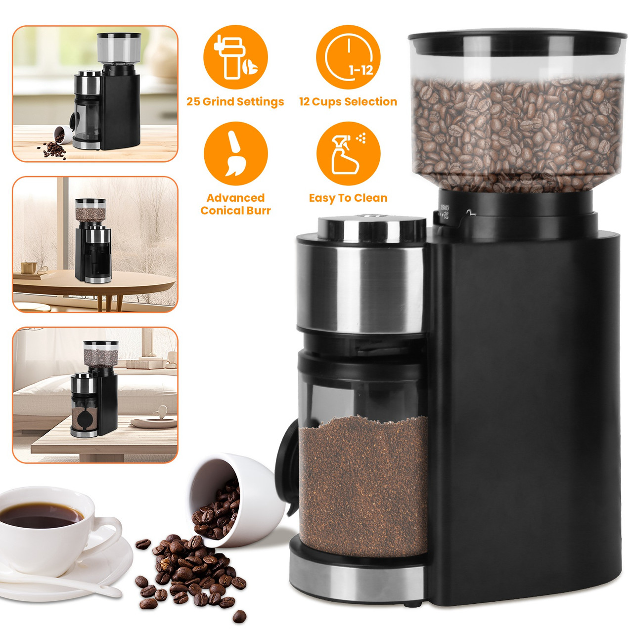 Electric Conical Burr Coffee Grinder product image